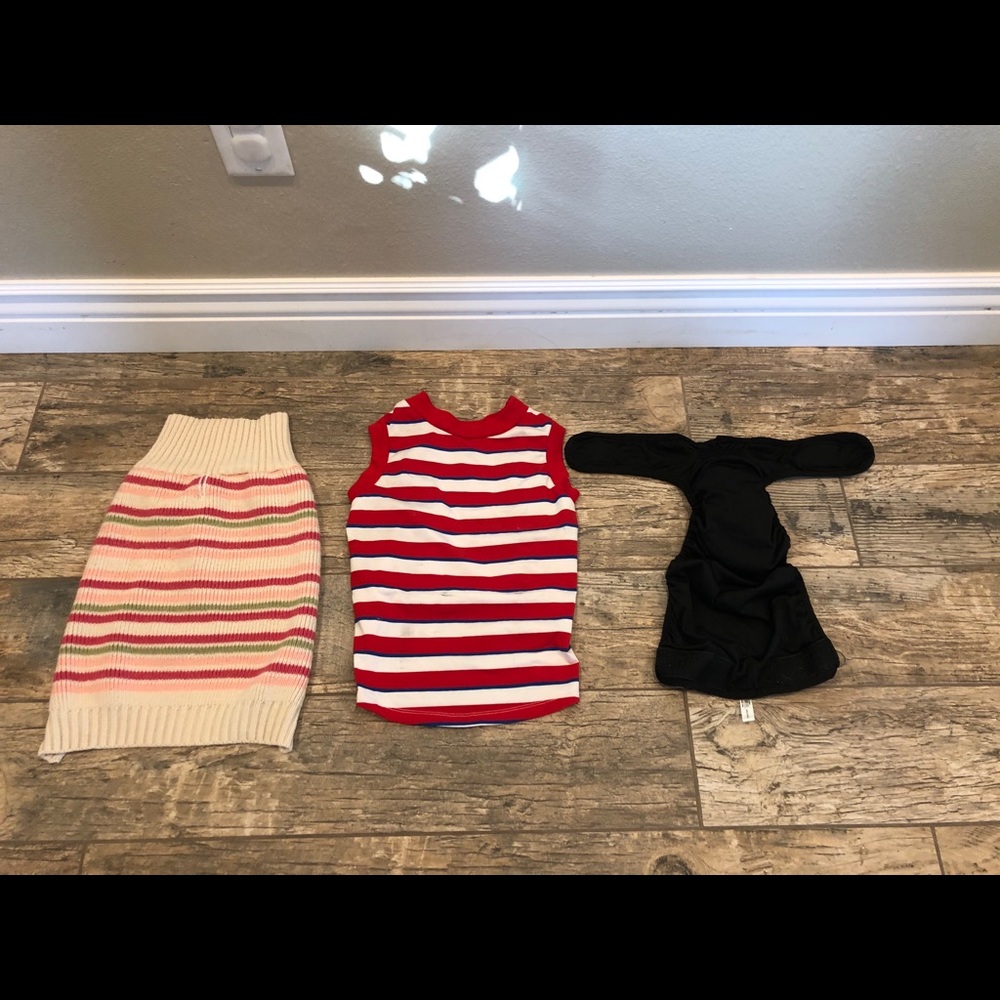 dog clothes and diaper bundle